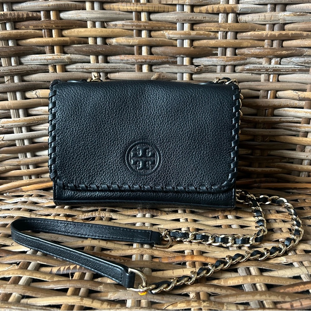 Tory Burch Black Leather Crossbody Bag